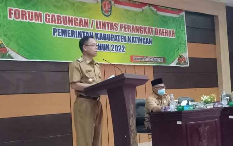 Bupati Katingan Sebut Forum Gabungan Perangkat Daerah untuk Susun Rencana Kerja 2023