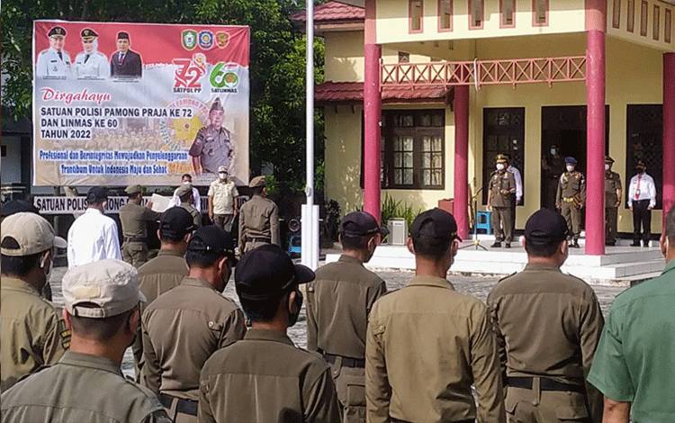 Satpol PP Kotim Gelar Upacara Peringati Hari Jadi Ke-73?