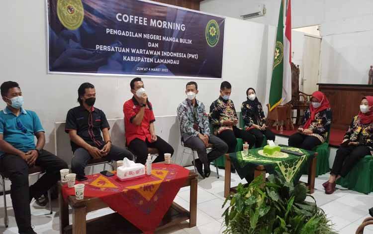 Pengadilan Negeri Nanga Bulik dan PWI Lamandau Berkomitmen Perkuat Sinergitas