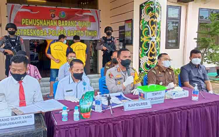 Ungkap Peredaran Sabu Terbesar, Polres Selamatkan 4.000 Warga Barito Timur dari Penyalahgunaan Narkotika