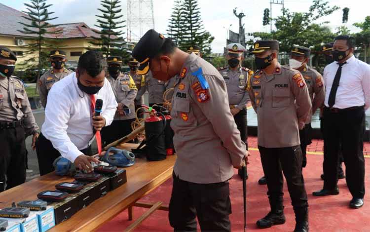 Kapolres Cek Kesiapan Pasukan dan Sarpras Penanggulangan Karhutla, Ini Pesannya
