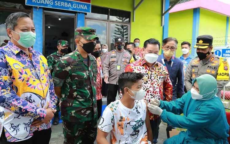 Capaian Vaksinasi 4 Kecamatan Masih Rendah, Bupati Kotim akan Panggil Camat