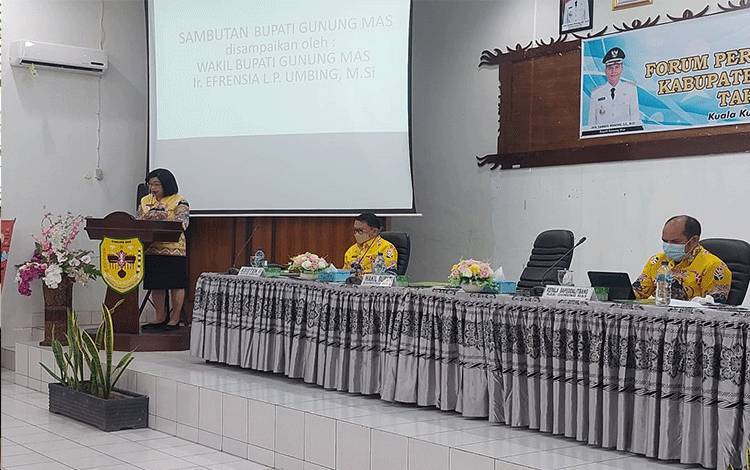 Bupati Gunung Mas: Pelaksanaan Forum Perangkat Daerah Sangatlah Penting