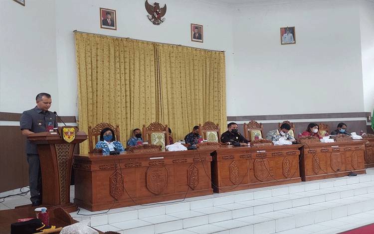 Ini Isi Pidato Pengantar Bupati Gumas Terhadap 2 Raperda