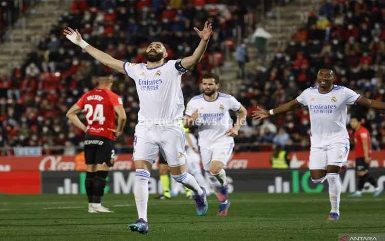 Benzema Cetak Brace, Real Madrid Tekuk Mallorca 3 Gol Tanpa Balas