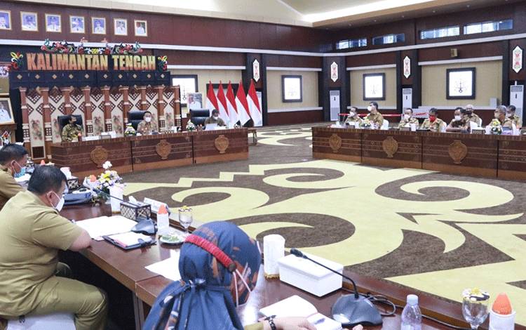 Ikuti Rapat MPC, Gubernur Kalteng Ingatkan Perangkat Daerah Jauhi Korupsi