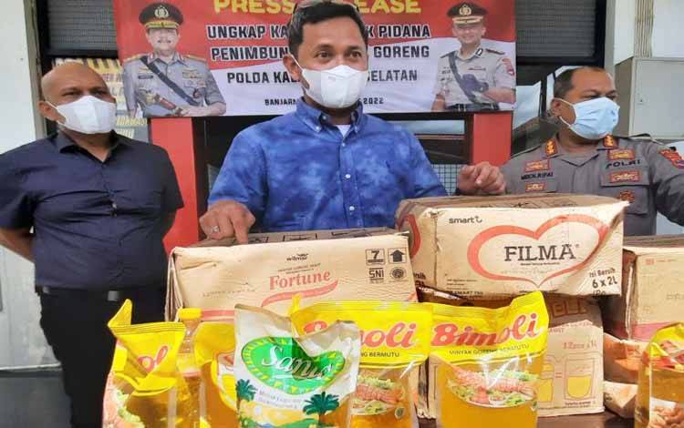 Polda Kalsel Tetapkan Penimbun 31.320 Liter Minyak Goreng Tersangka