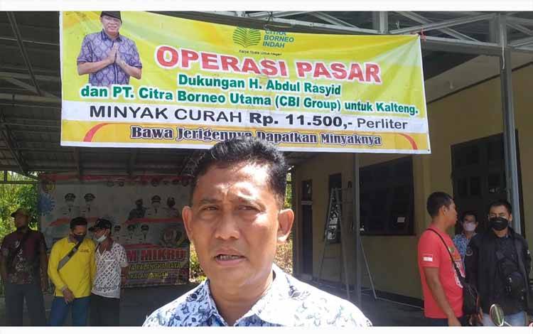 Kecamatan Sabangau Dapat 20 Ribu Liter Minyak Goreng Murah dari PT CBU