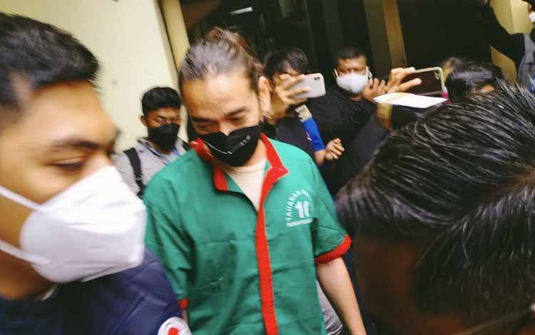 Muhammad Fauzan Lubis saat menjalani tes kesehatan di Polres Jakarta Barat, Jumat (18/3/2022)