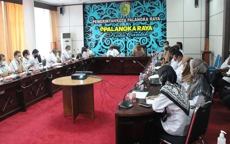 Rapat evaluasi dan monitoring capaian MCP Korsupgah Pemko Palangka Raya