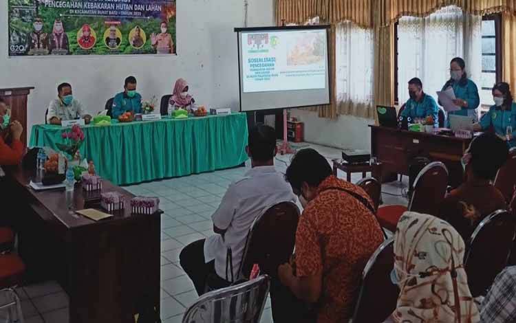 Kecamatan Bukit Batu Sosialisasikan Pencegahan Karhutla