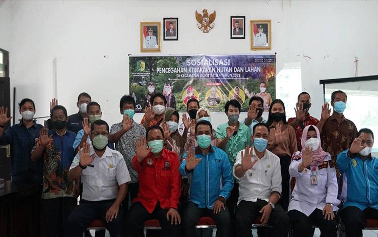 Sosialiasi pencegahan Karhutla di Kecamatan Bukit Batu