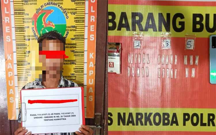 Satresnarkoba Polres Kapuas Tangkap Pemuda Beserta 7,19 Gram Sabu