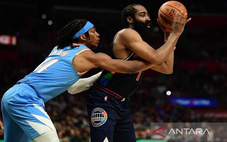 Kombinasi 56 Poin Harden dan Embiid antar Sixers Gulung Clippers