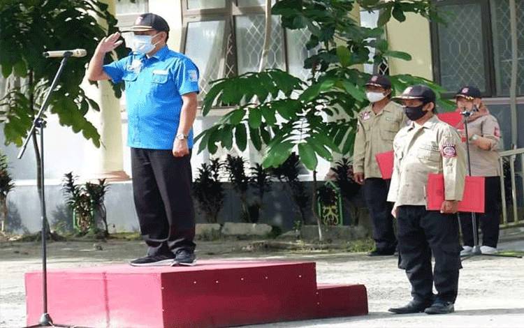 Peringati HUT Ke 18, Kadinsos Pulang Pisau Ingatkan Hakekat Tagana