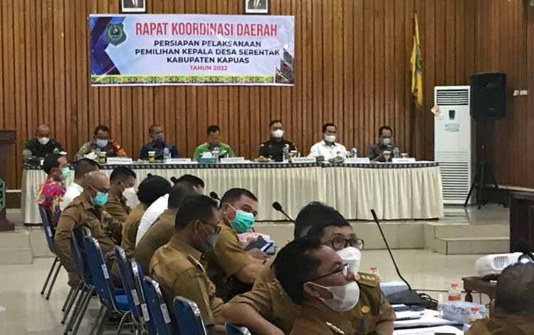 Rakor Persiapan Pilkades Serentak di Kapuas, Panitia Tingkat Desa akan Dibentuk