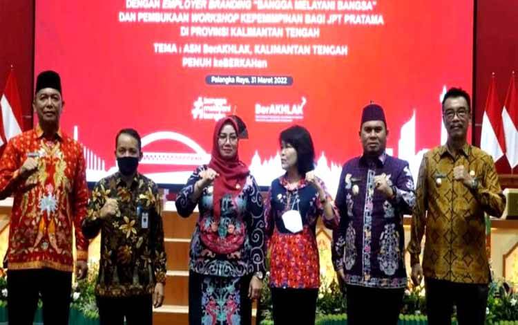 Wakil Bupati Barito Utara Hadiri Launching Core Value ASN BerAkhlak