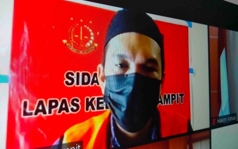Terdakwa kasus sabu, M Syarif Ansari.