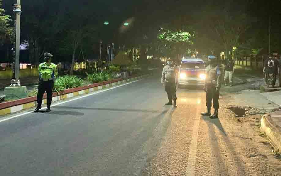 Antisipasi Gangguan Kamtibmas, Satlantas Polres Kobar Gelar Patroli Subuh