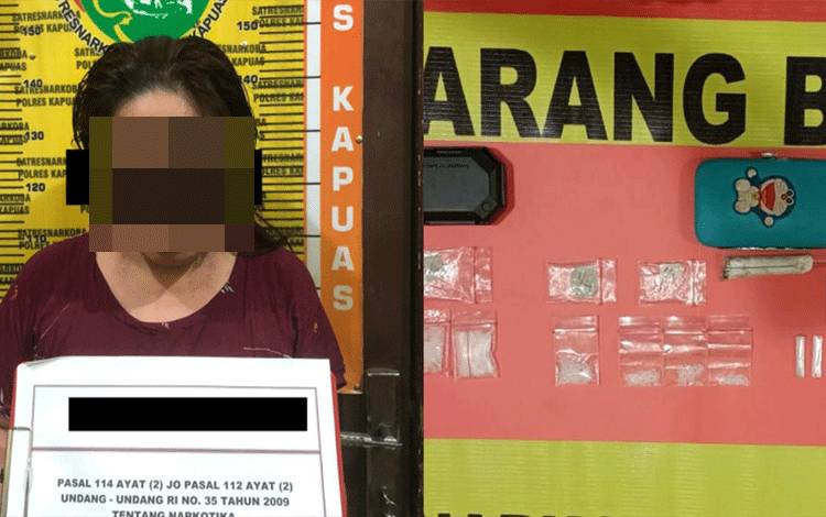 Diduga Edarkan Sabu, Seorang IRT Ditangkap Satresnarkoba Polres Kapuas