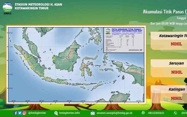 Terdeteksi 1 Titik Panas di Tualan Hulu, Ini Pesan BMKG
