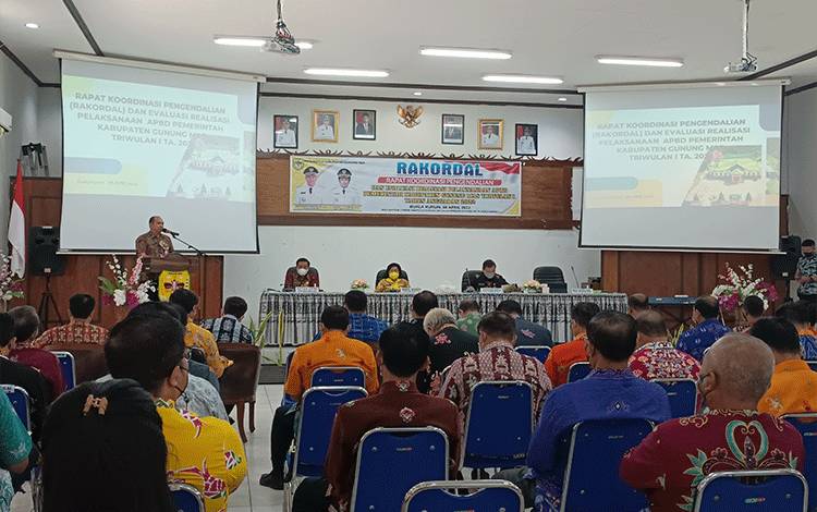 Pemkab Gunung Mas Gelar Rakordal dan Evaluasi Realisasi Pelaksanaan APBD