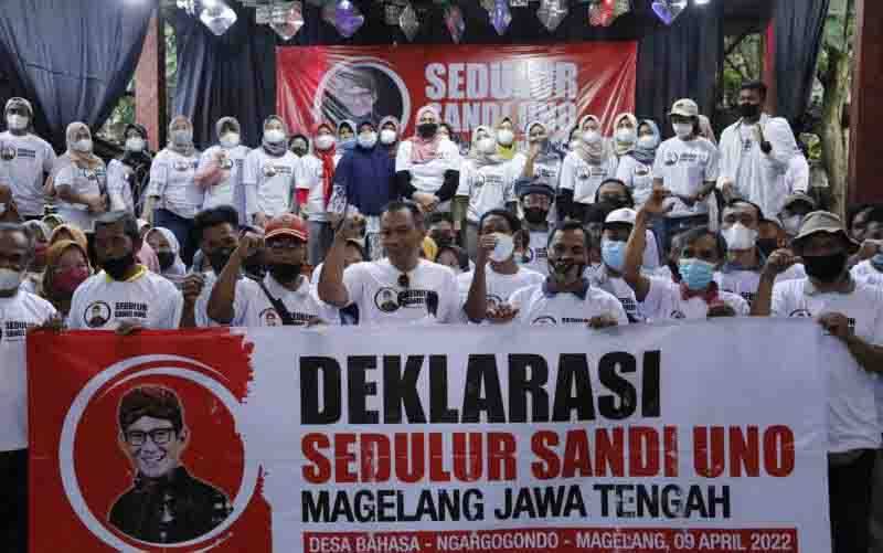 Relawan Magelang Dukung Sandiaga Uno Maju Calon Presiden 2024