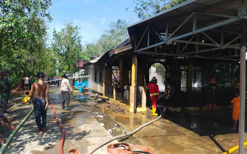 1 Rumah Warga di Desa Panarung Kapuas Terbakar