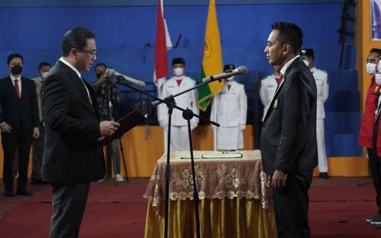 Hadiri Pelantikan Pengprov PBSI, Wagub Kalteng Harap Pengurus Baru Tingkatkan Atlet Berprestasi