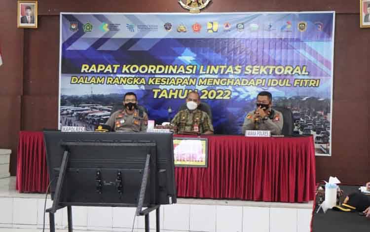 Polres Katingan Rakor Lintas Sektoral Kesiapan Pengamanan Idul Fitri 1443 Hijriah