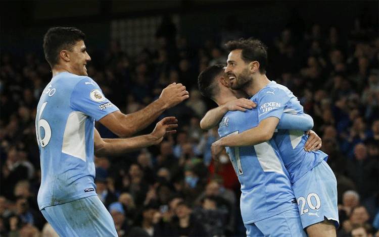City Kembali Puncaki Klasemen Setelah Menang atas Brighton 3-0