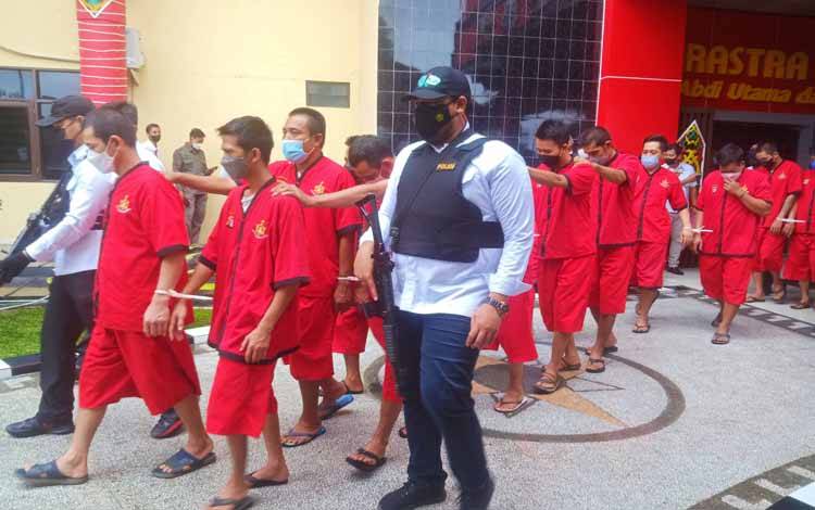 Polda Kalteng Tangkap 59 Tersangka dan Sita Lebih 7 Kg Sabu