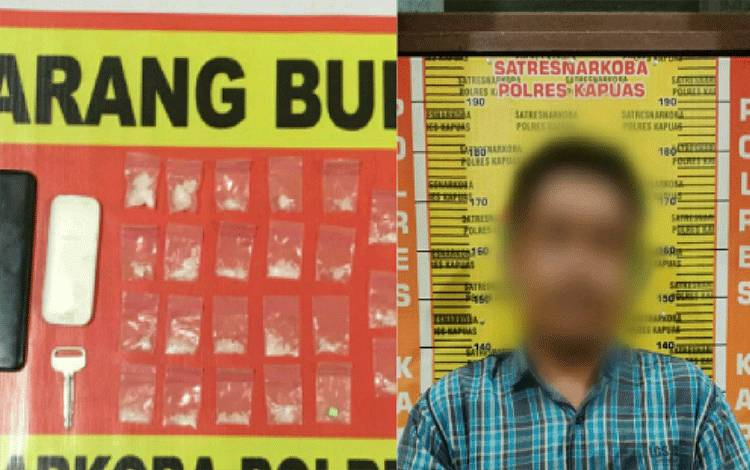 Kedapatan Simpan 22 Paket Sabu, Warga Kalsel Ini Ditangkap Satresnarkoba Polres Kapuas