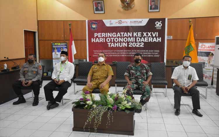 Pemkab Kapuas Ikuti Peringatan ke XXVI Hari Otonomi Daerah Secara Virtual