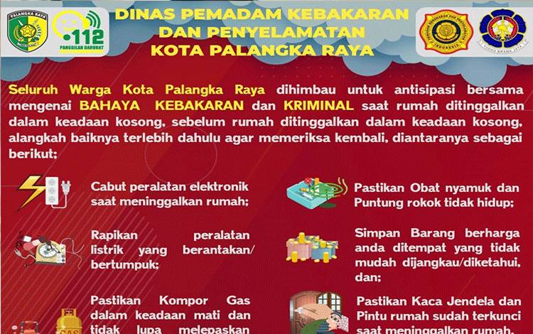 Damkar Palangka Raya Berikan Tips Cegah Kebakaran Rumah