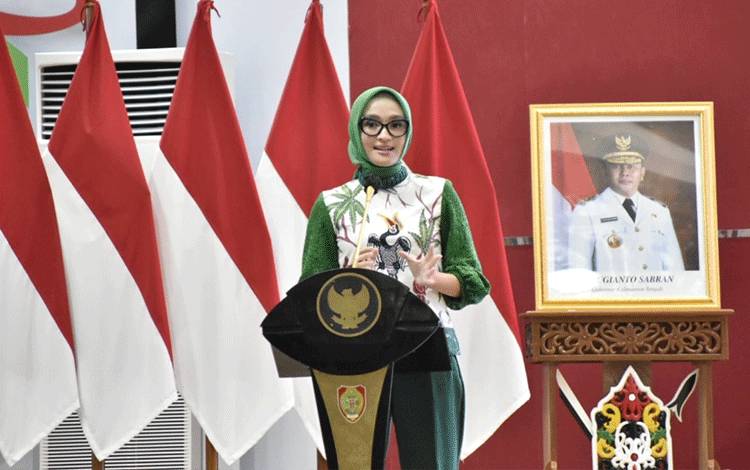 Ketua Dekranasda Kalteng, Ivo Sugianto Sabran, Selasa, 26 April 2022.