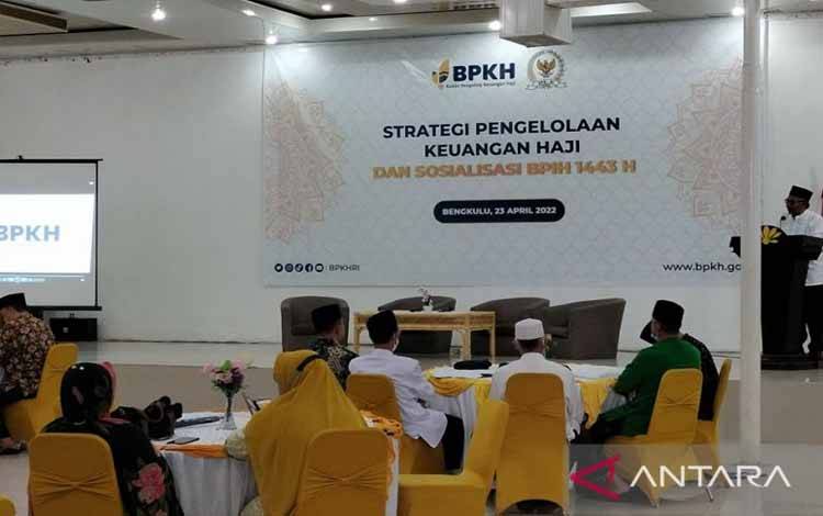 Sosialisasi Biaya Penyelenggaraan Ibadah Haji (BPIH) Tahun 1443 Hijriah oleh BPKH dan Komisi VIII DPR di Kabupaten Rejang Lebong, Bengkulu