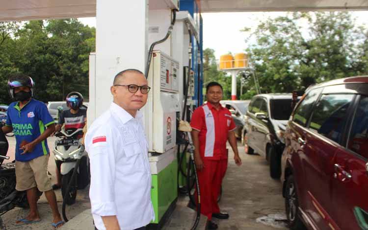 Sidak SPBU di Pangkalan Bun, Mukhtarudin Perlu Ada Penambahan Kuota Pertalite