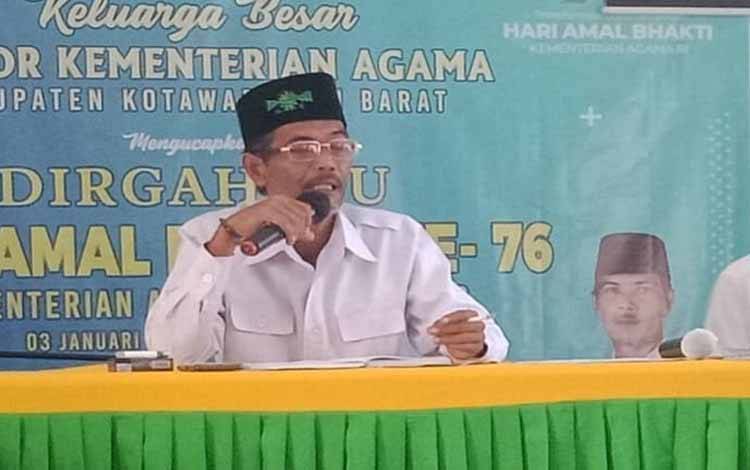 Kepala Kemenag Kobar, Mulyono
