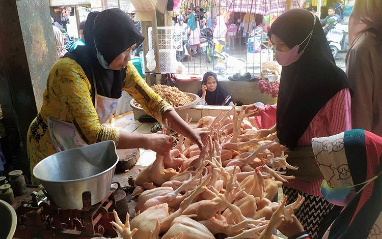 H-1 Lebaran, Daging Ayam di Sampit Sentuh Harga Tertinggi