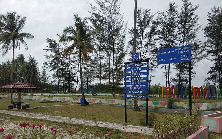 Kawasan wisata Pantai Sungai Bakau, siap dikunjungi pada libur lebaran Idul Fitri.