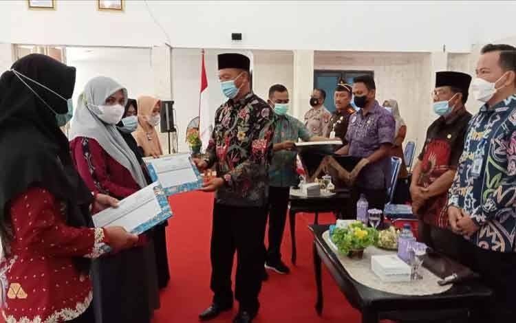 Pemkab Sukamara Ikuti Apel Siaga TPK Penggerak Cegah Stunting