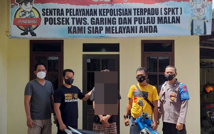 Poksek TSG dan Pulau Malan Katingan Tangkap Pemuda Terduga Pencuri Motor