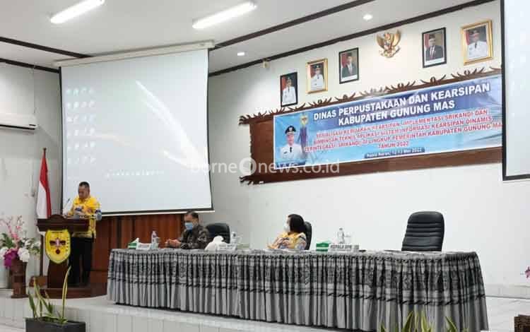 Kabupaten Gumas Peringkat 3 Tingkat Provinsi Kalteng Berdasarkan Audit Kearsipan Tahun 2021