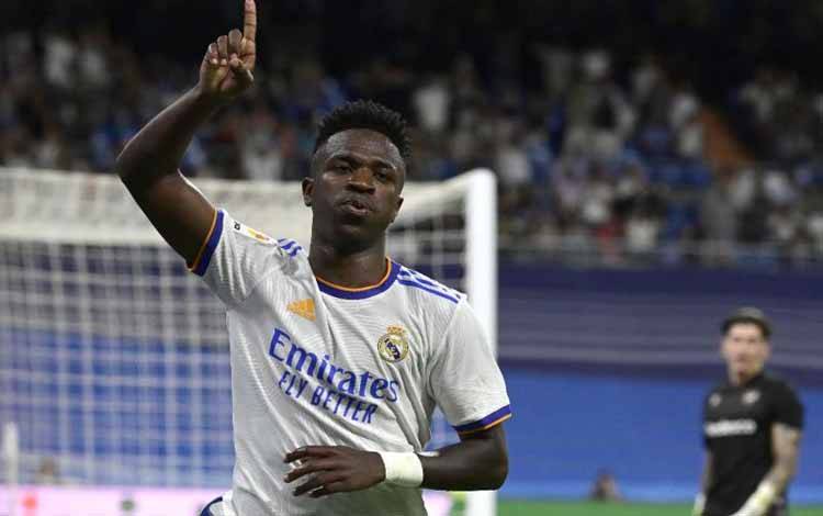 Hattrick Vinicius Junior Warnai Kemenangan 6-0 Madrid atas Levante