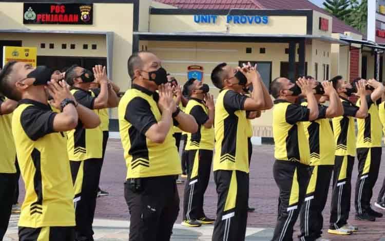 Ini Cara Personel Polres Seruyan Jaga Kesehatan dan Kebugaran