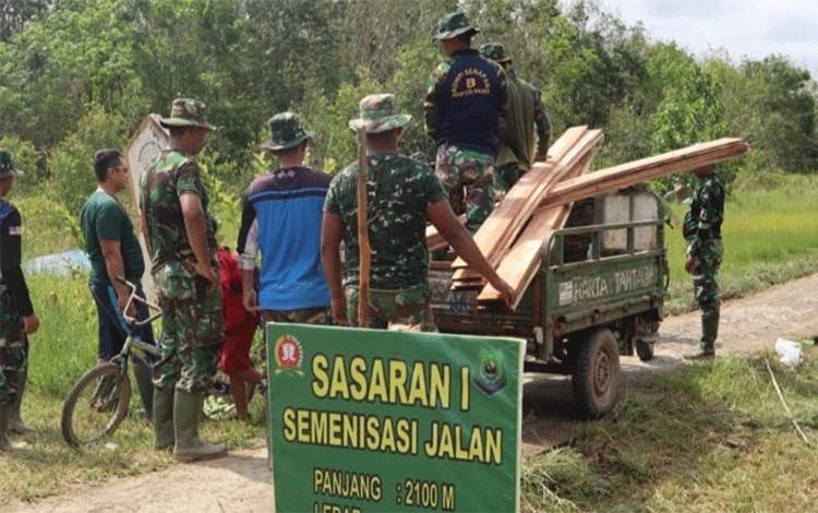 Program TMMD di Desa Bungai Jaya Kapuas Mulai Dijalankan