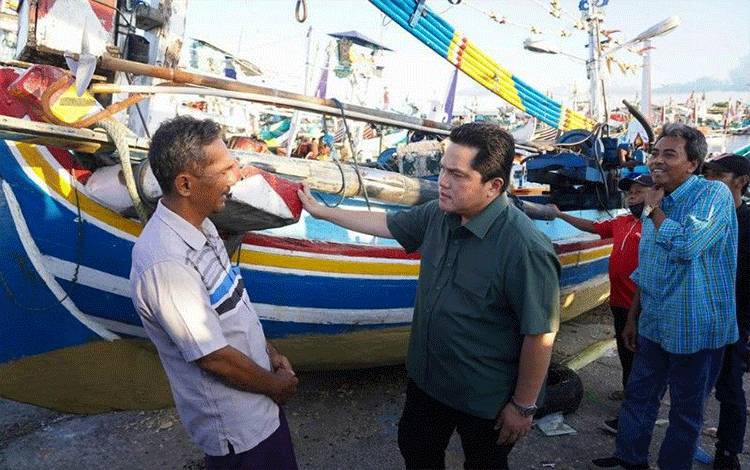 Erick Thohir Tegaskan Komitmen Prioritaskan Fasilitas Bagi Nelayan