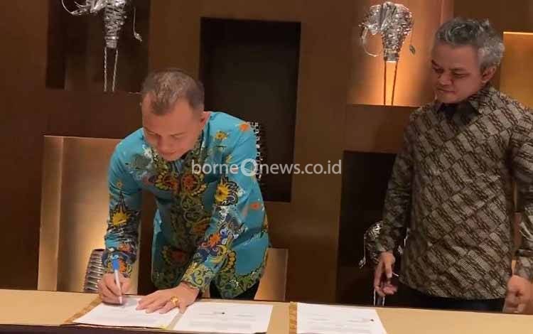 Bupati Gunung Mas Beberkan Tujuan Tanda Tangan Nota Kesepakatan dengan Yayasan Borneo Nature Indonesia