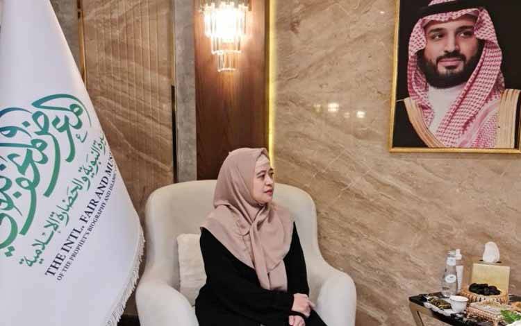 Puan mengunjungi Museum Internasional Sejarah Nabi Muhammad SAW dan Peradaban Islam di Madinah, Arab Saudi, atas undangan Liga Muslim Dunia